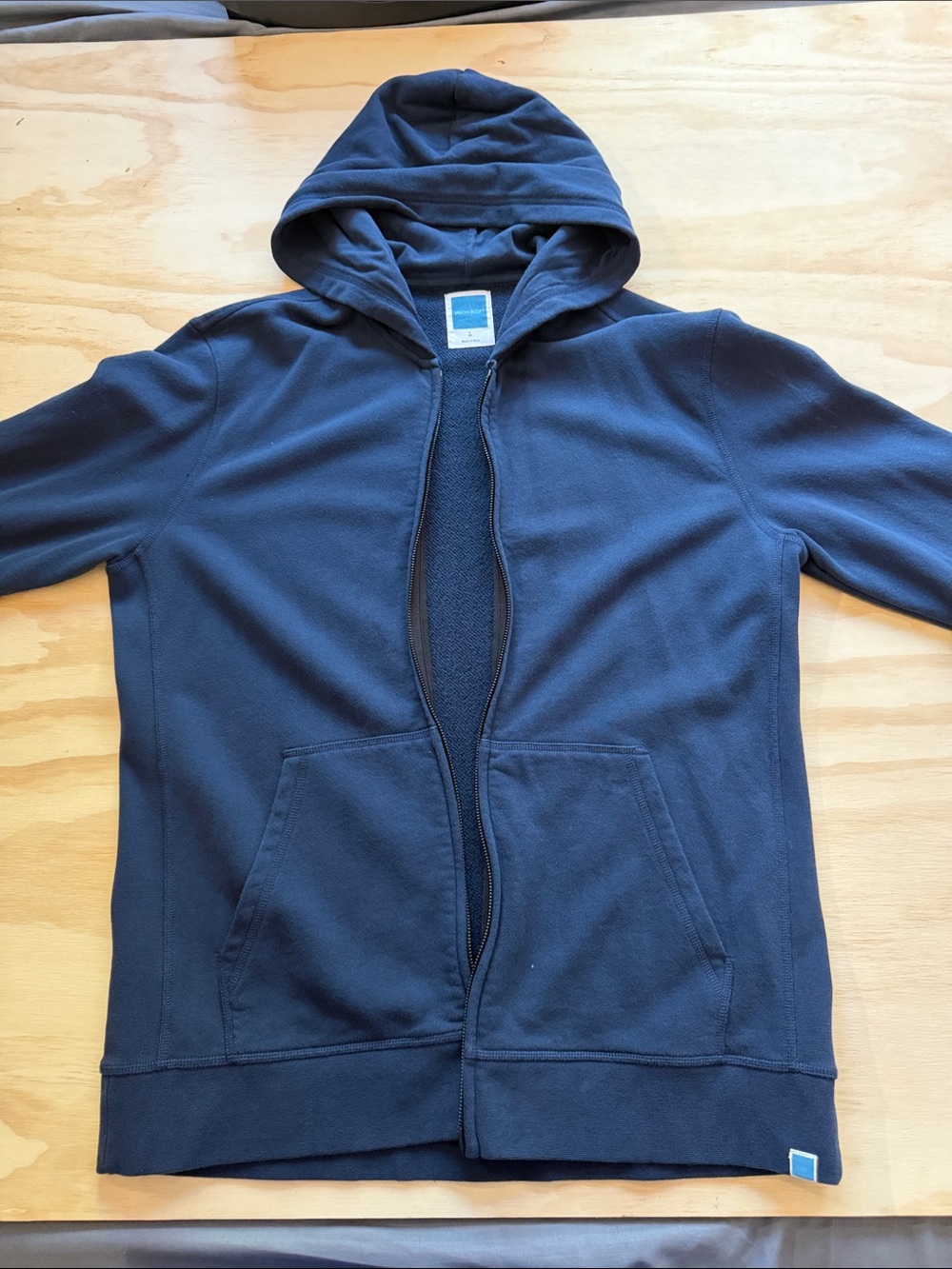 NWOT  *disclaimer* Men's Dark Navy Full-Zip Hoodie with Kangaroo Pockets